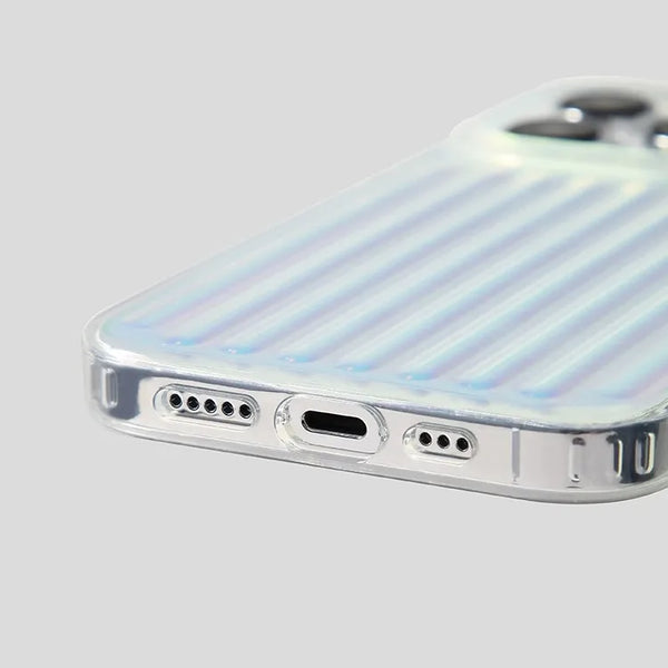 Iridescent Glam Luggage Glossy IMD Hard Case for iPhone