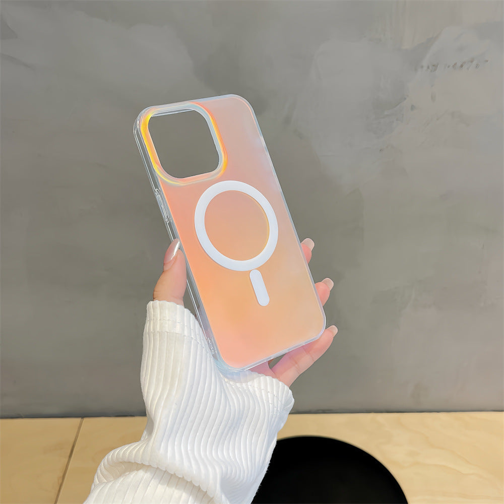Gradient Color Shining Sunset MagSafe Matte IMD Hard Case for iPhone