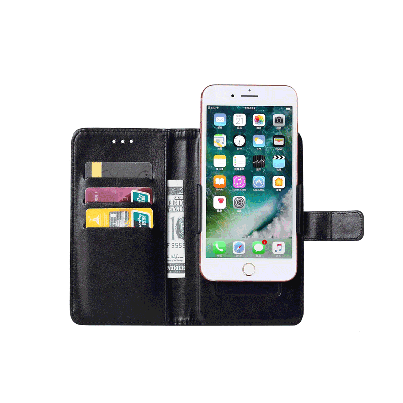 Universal Book-style Card Slots PU Leather Phone Case