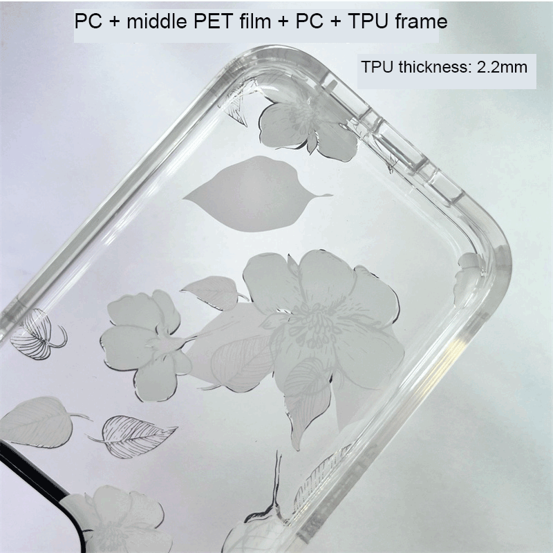 UV Rays Sensitive Color Changing Flowers IMD Case