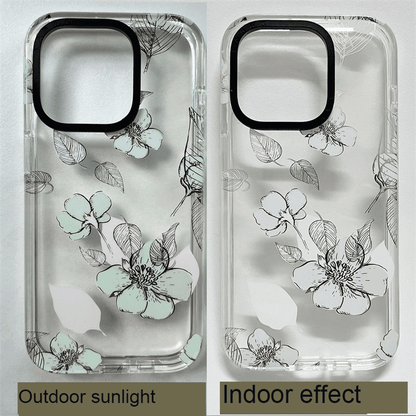 UV Rays Sensitive Color Changing Flowers IMD Case