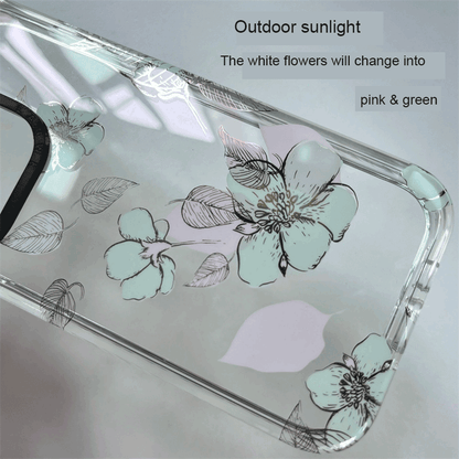 UV Rays Sensitive Color Changing Flowers IMD Case