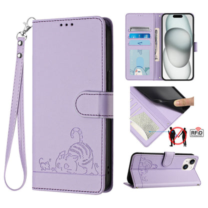 Kittens Rfid Blocking Folio Card Pouch PU Leather Case