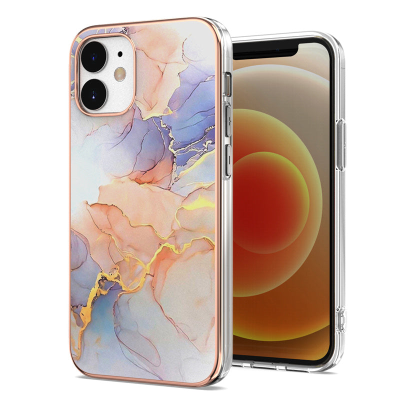 Marble Pattern Electroplating IMD TPU Case