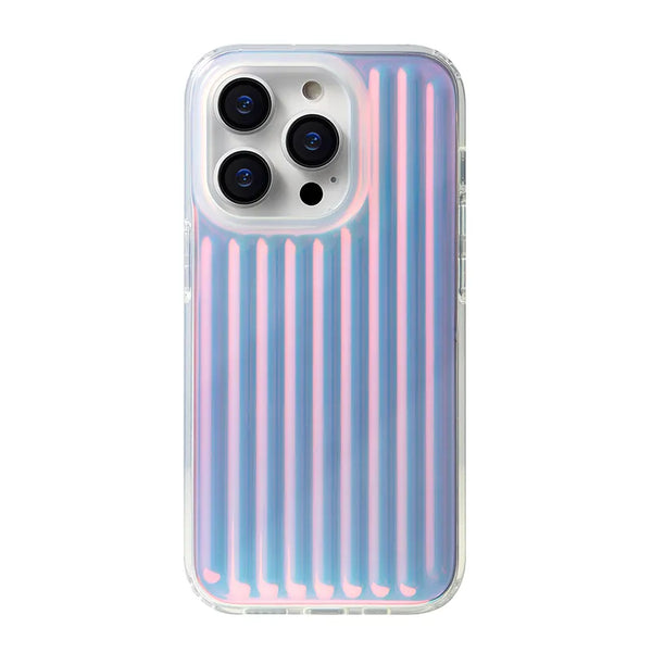 Iridescent Glam Luggage Glossy IMD Hard Case for iPhone
