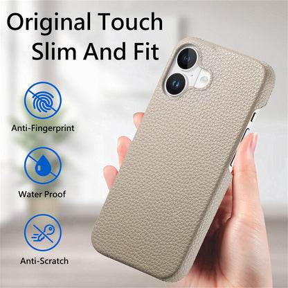 Slim Lychee Pattern PU Leather Case