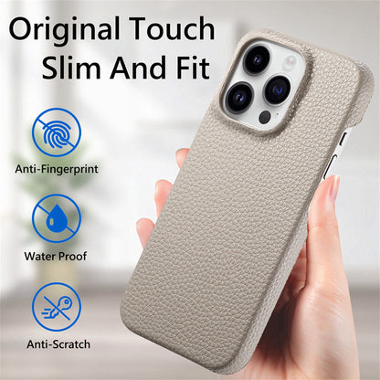 Slim Lychee Pattern PU Leather Case