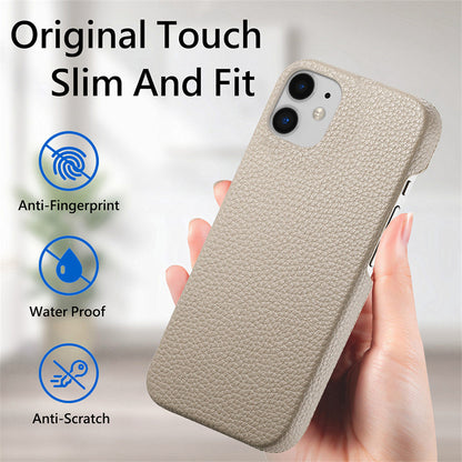 Slim Lychee Pattern PU Leather Case