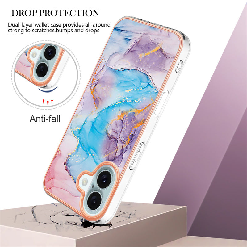 Marble Pattern Electroplating IMD TPU Case