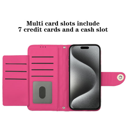 Rhombus Folio Card Wallet Kickstand PU Leather Case