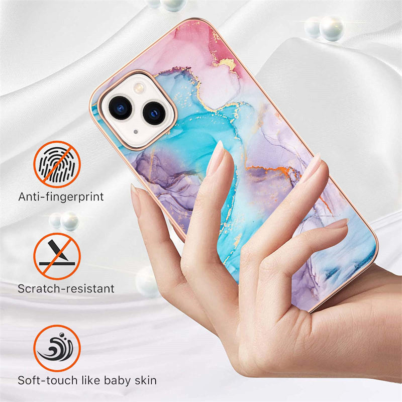 Marble Pattern Electroplating IMD TPU Case