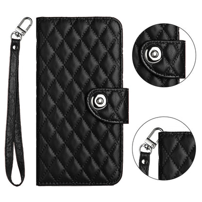 Rhombus Folio Card Wallet Kickstand PU Leather Case