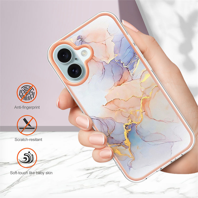 Marble Pattern Electroplating IMD TPU Case