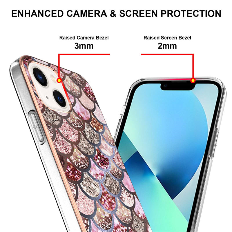 Mermaid Scales Electroplating IMD TPU Case