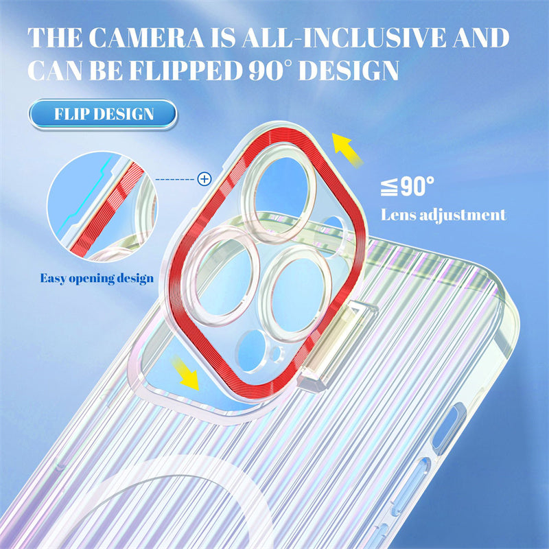 Camera Ring Stand Gradient Color MagSafe Case