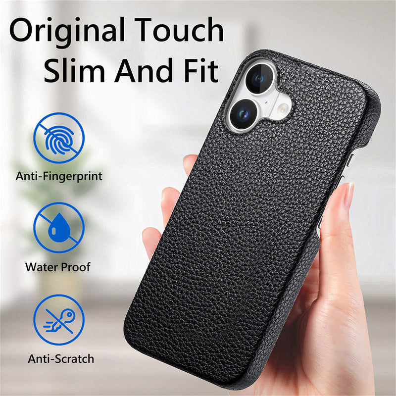 Slim Lychee Pattern PU Leather Case