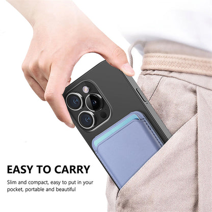 Magnetic PU Card Pouch Adjustable Phone Stand