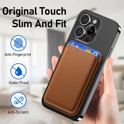 Portable PU Leather Magsafe Card Slot for Mobile Phone