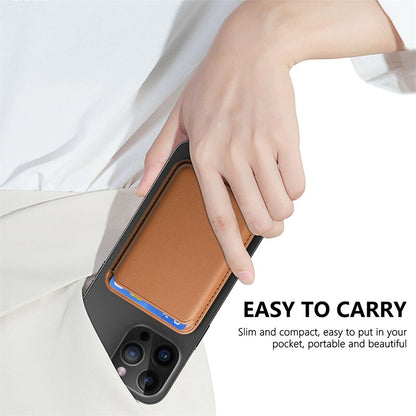 Portable PU Leather Magsafe Card Slot for Mobile Phone