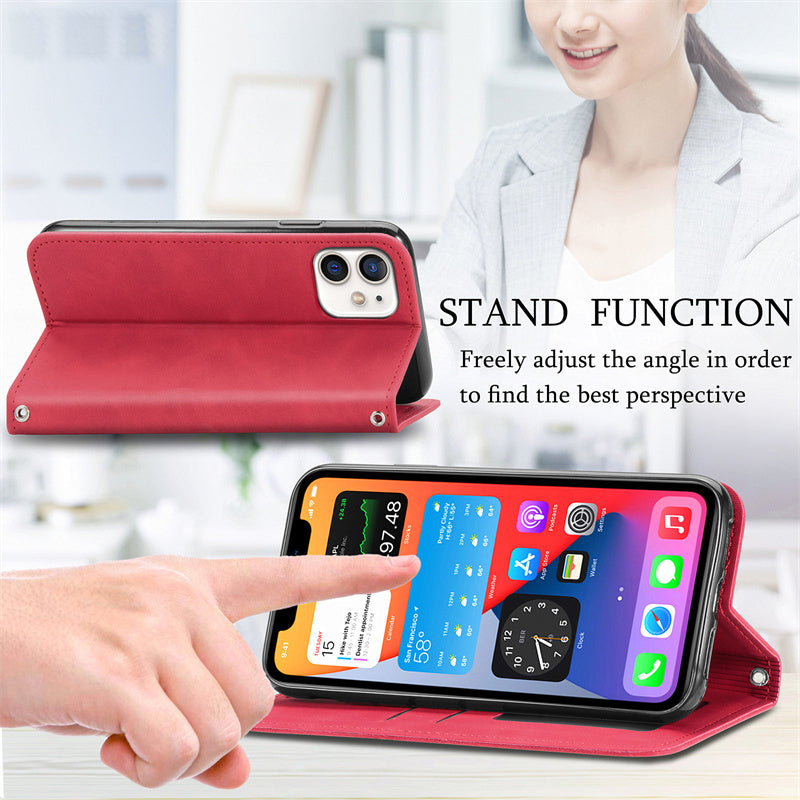 Skin-friendly touch Bible Card Purse Stand PU Case