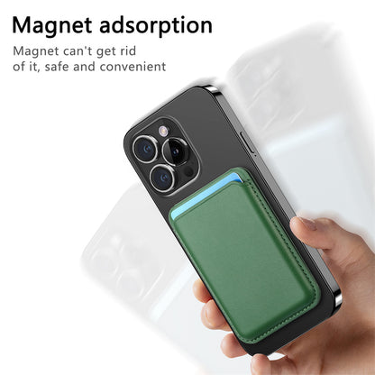 Magnetic PU Card Pouch Adjustable Phone Stand