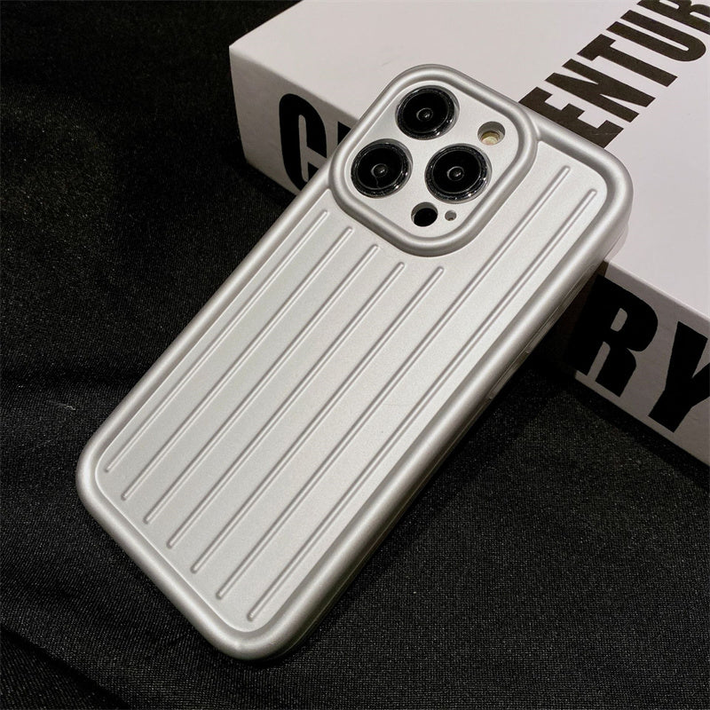 Silver Vertical Strips IMD TPU Case