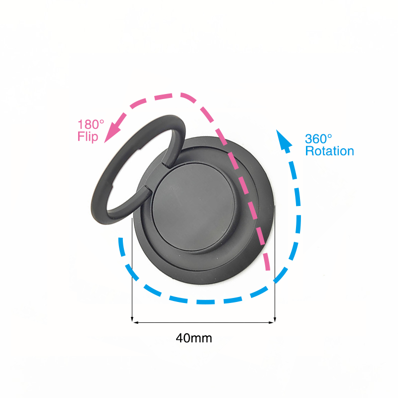 Universal Self-adhesive 360-degrees Rotation Metal Finger Ring Phone Stand